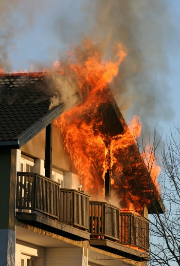 House on fire photo