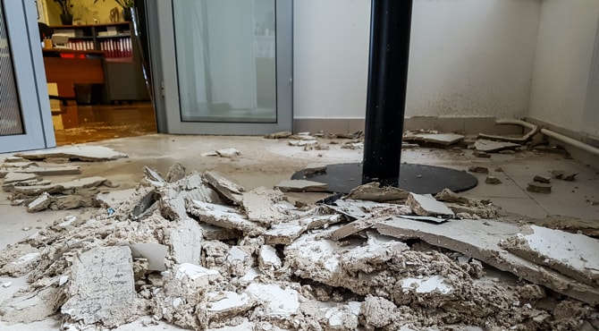 Home restoration and repair after water damage